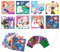 Ainiv DIY Färben Aufkleber Kinder Bastelsets, Glitzer Transferfolie Handwerk Kits, Foil Art for Kids, Kreatives Reisespielzeug, Handgefertigtes Lernspielzeugset, Geschenke für Jungen Mädchen Alter 4-9