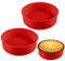 LOQJSS Moule de protection pour gâteau au fromage - Moule à charnière rond en silicone - Moule à gâteau rond - Empêche l'eau de pénétrer dans le moule à ressort (taille : 2 pièces/15,2 cm)