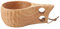 HAOHIZE Taza de café de Madera, Taza de Madera de Estilo nórdico de 350 ml con asa, Taza de Madera Multifuncional portátil, Taza para Café, té, Leche, Bebidas (Color madera claro)
