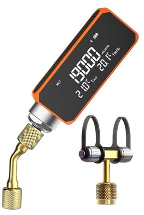 Elitech VGW-Mini HVAC Vakuummeter, hochpräzises digitales Vakuummessgerät mit Ölfilterschutz, unterstützt mehrere Einheitenanzeige, ideal für Klimaanlagen- und Kühlsysteme