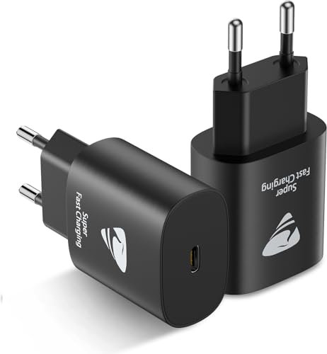 25W USB C Adapter, 2-Packs USB C Ladegerät für iPhone 16/15/15 Pro/15 Pro Max/ 14 13 12 11 Samsung iPad, USB C Ladegerät Charger Schnellladegerät Netzteil Stecker Ladeadapter Netzstecker Ladestecker