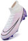DimaiGlobal Scarpe da Calcio Uomo Sportivo attività all'aperto Tacchetti Professionali competizioni Scarpe da Allenamento Teenager Scarpe da Calcetto Prato Artificiale 38EU Rosa 2