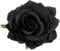 M METERXITY Rose Hair Clip, 4.33 Inch Flower Hairpin Fabric Floral Brooch for Bridal Wedding/Party/Women, 11cm, Black