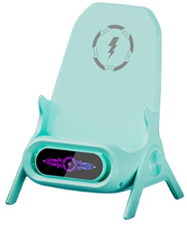 Ailan Einzigartiges magnetisches kabelloses Segel Ladegerät für Mobiltelefone mit automatischer Verhandlung, ABS Ständer, Desktop Verstärkung, Magnetisches Grün
