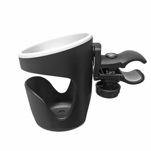Boat Rail Cup Holder Drinks Holders 360 Rotation Boat Drink Holder Boat Cup Holders Mounts to Boat Rail Boat Handle Bar for Pontoon Boat Wine Rack Wood 24 Bottles (Black, One Size)