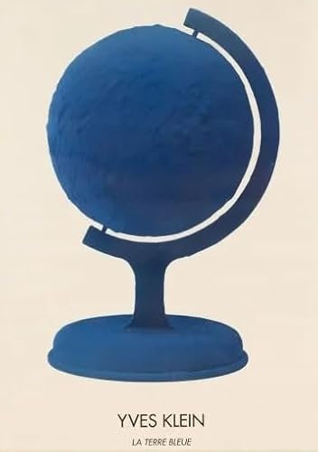 XZSFD NBGEA Berühmte Yves Klein Poster Yves Klein Leinwand Malerei Abstrakte Wandkunst Die blaue Erde Bild Yves Klein Drucke Für Home Decor 50x70cm ungerahmt