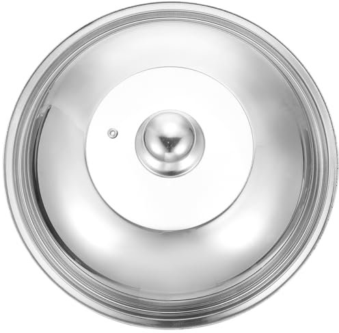 ABOOFAN Cubierta Para Sartén Tapa De Metal Acero Inoxidable Resistente Fácil De Limpiar
