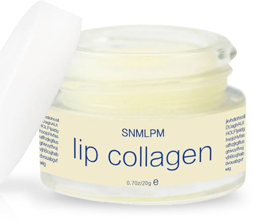 Lip Sleeping Mask 20g, Lip Collagen, Lippenpflege Set - Lippenbalsam, Lippenmaske für die Nacht und Lippenmaskenpinsel, Plumper Lipbalm, Lippenpflege für Sehr Trockene Lippen