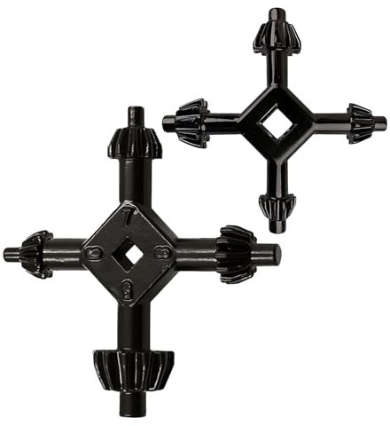 4-in-1 Drill Chuck Key Set, 8 Sizes Universal Chuck Wrench for 3/8, 1/2, 3/4, 1 Bits, Compatible with DeWalt, Bosch, Makita Drills, Impact Drivers & DIY Tools