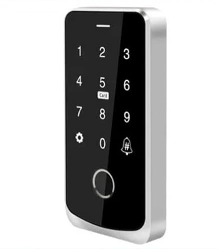 Magnetverschluss, Smart Access Control Maschine Handy Fern Entsperren NFC Fingerabdruck Passwort RFID Karte Türschloss Controller IP67(Silver)