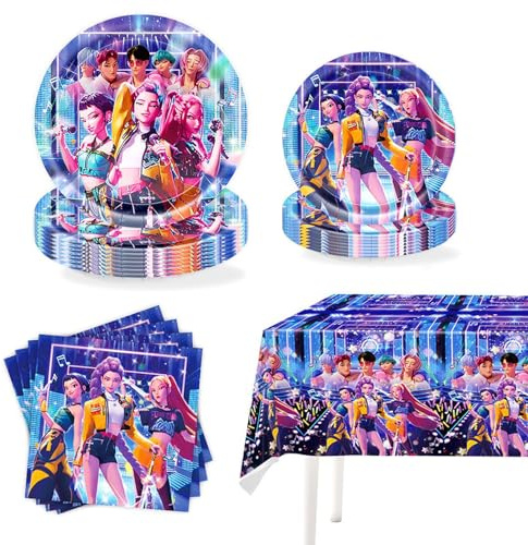 41 Decorazioni Compleanno,Decorazioni Per Feste Di Compleanno,Ornamenti per Feste di Compleanno,Piatti Carta,Tovaglioli Tovaglie