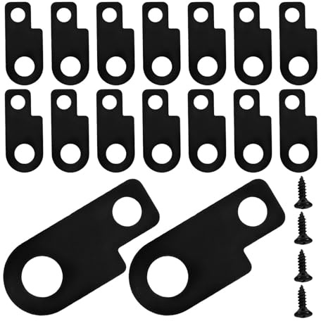 WHAMVOX 16 Stück Metall Montagehalterungsset mit Schrauben für E gitarren Effektpedale Universelle Kompatibilität und Stabiles Mechanismus für Bühne und Übung