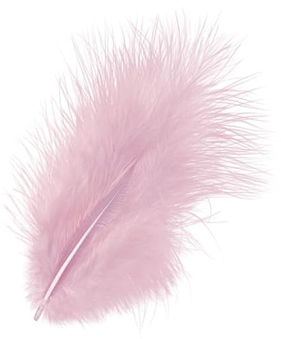 Gütermann / KnorrPrandell 6619215 - Marabufedern 10cm zartrosa, 15 Stück/Beutel