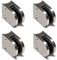 PRIOstahl Glashalter 4 Stück Glasklemmen Set Abstandhalter Klemmhalter 50 X 40 x 26 mm für Ø 42,4 mm Glas 8,76mm Glasklemmhalter Glasplattenhalter für Geländer Treppengeländer Balkon aus Edelstahl V2A