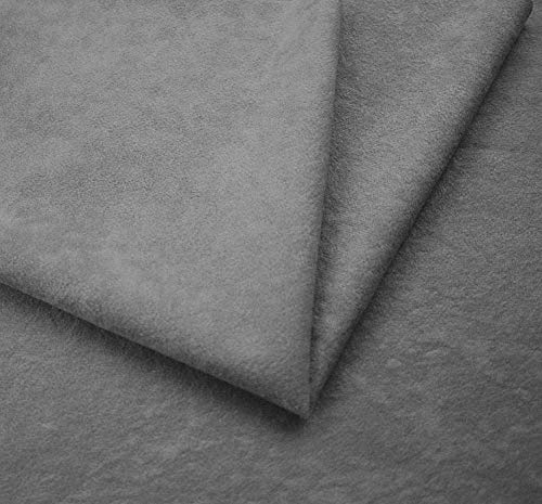 tukan-tex Polsterstoff Mikrofaser Textilstoff Möbelstoff Meterware Möbel Polster Aloba (Dunkelgrau 2036)
