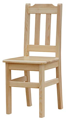 k koma Lackierter Stuhl aus massivem Kiefernholz, Perfekt für Küche oder Esszimmer