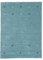 carpetfine Wollteppich Gabbeh Uni Türkis 80x150 cm | Moderner Teppich für Wohn- und Schlafzimmer
