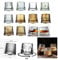 Rolling - Bicchieri da whisky da whisky, stile rocking, giapponese, per whisky, rotanti, in vetro orientabile, trasparente, oro (4 pezzi, con gufi, dorati)