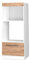 Vicco Mikrowellenschrank Fame-Line, Küchenregal für die Mikrowelle, Goldkraft Eiche/Weiß, 60 cm offen