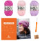 myboshi Häkelset Beanie Wakayama, Häkelset für Anfänger, inkl. No.1 Wolle, Nadel und Anleitung, Label, Häkelpaket für Anfänger, 30% Merinowolle Orchidee mit Häkelnadel