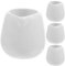 HEMOTON Mini Pichet En Céramique : 4 Pièces En Porcelaine Blanche Café Crèmes À Lait Tasses Petite Saucière Petite Cruche À Sauce Distributeur De Sirop Bol À Tremper