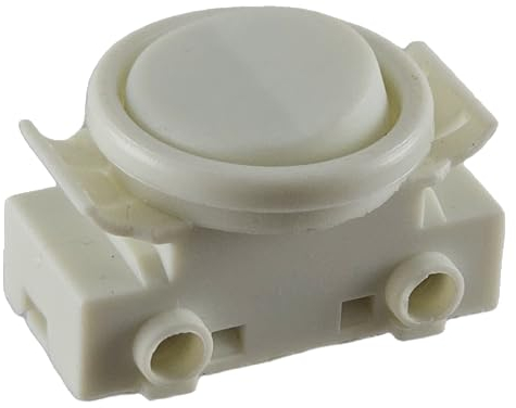 Interruttore a bilanciere da incasso per lampada da 2 A, 250 V, interruttore a bilanciere con anello e bilanciere, adatto come interruttore di ricambio per lampade da incasso, lampade da cucina