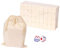Chinesisches Mahjong Spielset Reise Mini Mahjong Set Würfel Tisch Spiel Jungen und Mädchen, 22mm Weiß