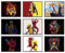 BigWig Prints Deadpool und Wolverine Poster – Deadpool-Poster, Wolverine Merch, Superhelden-Film-Wandkunst, Merchandise-Raumdekoration, Bilder, Kunstwerk-Dekorationen, Geschenke, ungerahmt, 9er-Set