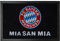 FC Bayern München I Fußmatte I Schmutzfangmatte I Türmatte I Logo I Schwarz