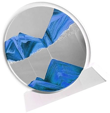 HONMEET Treibsand-kunstmalerei Bewegte Sandkunst Für Desktop Wohnzimmer Dekoration Fließende Landschafts- Ornament Sandkunstbilder-