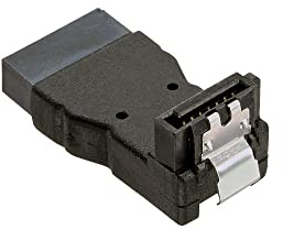 InLine 27700B SATA Adapter Stecker / Buchse, gewinkelt nach unten