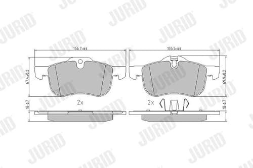 Jurid 571980J Brake Pad Set, disc brake