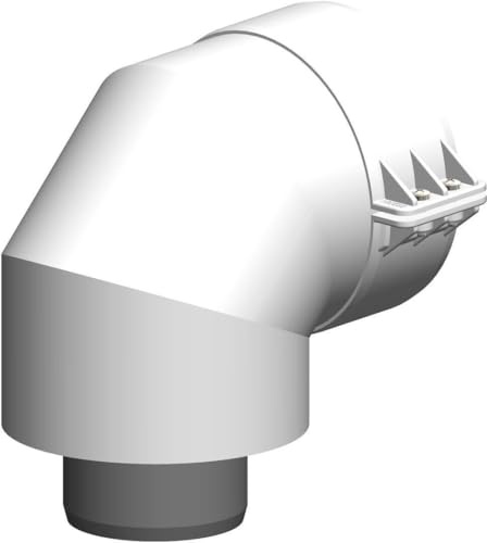 ATEC Abgas 87°-Bogen DN 60/100 konzentrisch Abgasrohr