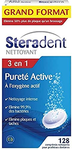 Steradent Maxi Format Nettoyant pour Prothèse Dentaire