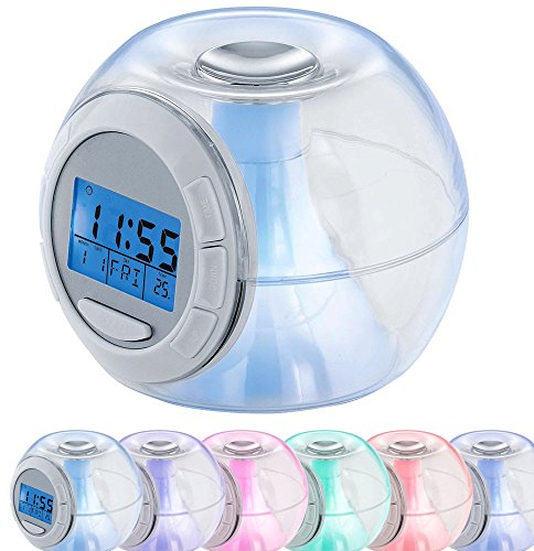 EGLO Eleganter LED Wecker Nacht Tisch RGB Uhr Farbwechsel Natur Töne 75209