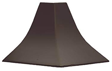 DQ-PP Baguette d'angle pour coin extérieur - Wengé - 23 x 23 mm - En PVC - Pour plan de travail de cuisine - Barre de finition murale - Pour table