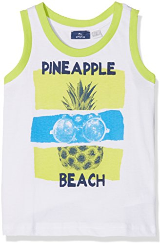 Chicco Camiseta de tirantes para niño, Blanco (Blanco 033), 128 cm