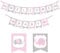 Rosa Elefant Babyparty Dekoration Willkommens Baby Banner für Mädchen, Willkommen Zuhause Banner, Kleiner Elefant, Kleine Erdnuss, Kleine Prinzessin, Babyparty Banner Dekorationszubehör