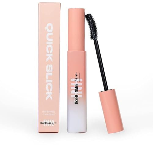 INH Hair Mascara for Flyaways | Quick Slick Hair Finishing Stick for Flyaways, Frizz Control, & Slick Back Look | Non Greasy & Non Comedogenic Smoothing Serum & Frizz Tamer Wand | Peach Tart, 18ml