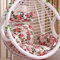 HMCUIQI Hängesessel Kissen Blumen, Hängende Stuhlkissen, Thicken Hanging Chair Pad, Swing Stuhlkissen, für Schaukelstuhl Hängesessel Sitzkissen Auflage, Only Cushion