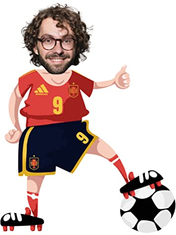 LolaPix Personalisierte Kissen mit Foto. Fußball Kissen. Kuscheltier mit Foto. Originelle Geschenke. Fotogeschenke mit Eigenem Foto. Kissen mit Füllung. Verschiedene Größen