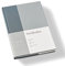 Semikolon 368722 - Notizbuch Natural Affair A5 blanko - 176 Seiten, cremeweißes Papier - Lesezeichen - Sea Salt