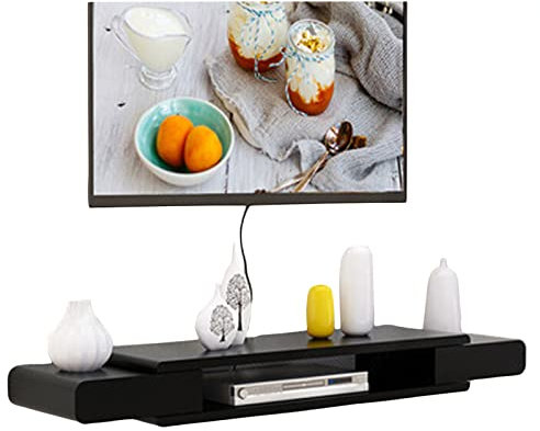 Mueble De TV Flotante, Montado en La Pared Consola De Televisión, Moderno Mueble De Televisión con Estante De Almacenamiento Abierto, Mueble De TV Suspendido,D-90cm