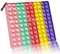 KICOSOADT Fidget Toys,Squeeze Toys groß,Rainbow Push Pop Bubble Fidget Sensory Toy für Kinder und Erwachsene, Stress Relief Pop Fidget Toy for Kids Adults (9*9 Makaron)