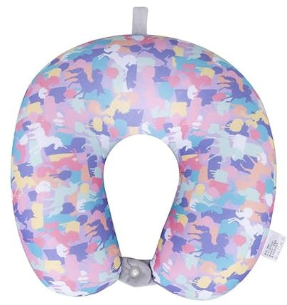 ACMEDE Nackenkissen mit Mikroperlen, Nackenhörnchen Reisekissen Nackenstützkissen orthopädisches Kissen Nackenrolle für Reise mit Flugzeug und Auto und andere Reisen (Color 1)