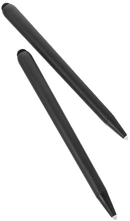 NUOBESTY 2 Piezas LáPiz TáCtil para Pizarra ElectróNica con Pantalla Infrarroja, DiseñO De Doble Punta para Escritura Y Dibujo, Compatible con Pantallas Capacitiva, Negro