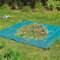 Large Smart Garden Waste Sheet - Bi-Woven Tough Durable Laminated Multipurpose Tarpaulin with Corner Eyelets & 4 Webbing Handles for Grass Cuttings, Leaves, Branches, Rubbish - Measures 180 x 180cm