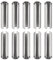DTGN 5mmx25mm(DxL) Slotted Spring Pin - 10Pack - Good for Home Machine Fastener - 304 Stainless Steel Spring Dowel Tension Roll Pin - Silver