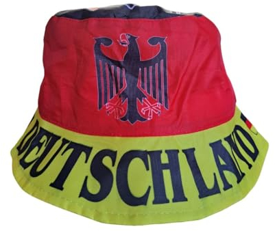 Wallitschek Fischerhut Deutschland, Fanhut, Sonnenhut, Anglerhut, Mütze, Bucket hat, Fussball