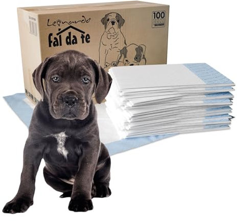 Tappetini Igienici per cani 100 PZ - Traversine Cani per addestramento cani e cuccioli super assorbenti, confezione 100 pz 5 strati, a prova di perdite, tappetino traversina impermeabile per Animali